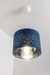 Абажур потолочный круглый детский со звездами CGC Lighting 25 см синий - изображение 3