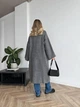 Удлиненный кардиган из мягкой пушистой пряжи One size Серый (2073) - изображение 8