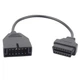 Переходник F&D OBD2 16 pin GM12 12 pin F D 42 см черный 287589 03 AT3 - изображение 5