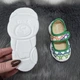 Тапочки детские для девочки Weestep белые с зеленым на липучках 28р (17,7 см) 5874 - изображение 5