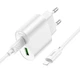 Сетевое зарядное устройство Hoco C109A Fighter PD20W (1USB-C) + кабель Type-C to Lightning White - изображение 3