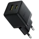 Мережевий зарядний пристрій Baseus Palm Fast Charger 30W (1USB-A/1C) (P1011160A) Cluster Black - зображення 3