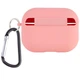 Силіконовий футляр з мікрофіброю для навушників Airpods Pro 3 Рожевий / Pink - 00000082130_24 - изображение 2