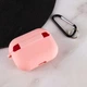 Силіконовий футляр з мікрофіброю для навушників Airpods Pro 3 Рожевий / Pink - 00000082130_24 - изображение 4