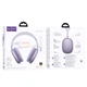 Наушники hoco. W65 Plus Happy Bluetooth 5.4, ANC (активное шумоподавление) до 32 часов Purple - изображение 1