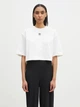 Футболка хлопковая короткая женская Adidas Originals Ess Crop Tee JJ3385 L White (4067902579726) - изображение 6