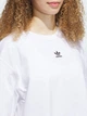 Футболка хлопковая короткая женская Adidas Originals Ess Crop Tee JJ3385 L White (4067902579726) - изображение 4