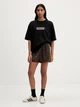 Футболка хлопковая длинная женская Adidas Originals Aop Ss T-Shirt KD2822 L Black (4068805096334) - изображение 8
