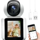 IP камера видеонаблюдения Wi-Fi C31 поворотная с экраном, датчиком движения, ночным видением и двусторонней связью белая Full HD - изображение 2