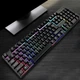 Ігрова клавіатура з RGB підсвічуванням USB провідна універсальна модель KR 6300 чорна - зображення 2