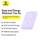 Портативна батарея (Power Bank) Baseus P1008210E513-00 EnerFill FM11, 10000 mAh, Чорний - 666133 - зображення 8