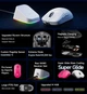Мышь беспроводная игровая MCHOSE A7 v2 Ultra PLUS PAW3950, 42000 DPI 2,4G+Bluetooth Pink - изображение 9