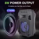 Портативная беспроводная колонка Sing-e ZQS1430 Mini RGB Multi Media 8W 1200mAh Черный - изображение 9