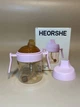 Поїльник дитячий HEORSHE 210 мл Рожевого кольору - зображення 8