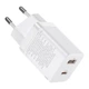 Сетевое зарядное устройство Baseus Super Si Pro Quick Charger C+U 30W EU White - изображение 5