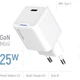 Зарядний пристрій ColorWay GaN Mini 25W PD Port PPS USB-C white (CW-CHS052PD-WT) - зображення 12
