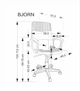 Fotel biurowy Halmar BJORN Czarno-popielaty (5905248134799) - obraz 12