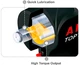 Пневмогайковерт Toptul супер-короткий Super Duty 1/2", 900 Нм, 10000 об/мин, 1.37 кг (KAAQ1665) - изображение 4