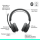 Навушники Logitech ZONE Wireless 2 ES Graphite (981-001503) - зображення 6