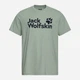 Футболка хлопковая длинная мужская Jack Wolfskin Brand A65910-T0452 2XL Зеленая (4064886689281) - изображение 5