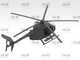 Сборная модель вертолета MH-6J Little Bird – ICM 48369, масштаб 1:48 (48369) - изображение 6