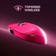 Мышь беспроводная игровая MCHOSE A7 v2 Ultra PLUS PAW3950, 42000 DPI 2,4G+Bluetooth Pink - изображение 3