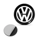Наклейка с логотипом Volkswagen черная №1 для авто и ключей, 13мм, ПВХ-пластик, объёмная - изображение 1