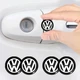 Наклейка с логотипом Volkswagen черная №1 для авто и ключей, 13мм, ПВХ-пластик, объёмная - изображение 3