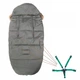 Детский конверт для коляски, санок 4 в 1 Springos SB0002 Khaki - изображение 8