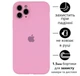 Чохол Silicone Premium case з захистом камери для iPhone 12 Pro Full Camera Protective pink 8735 - изображение 1