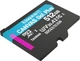Карта пам'яті Kingston microSDXC 512GB Canvas Go! Plus Class 10 UHS-I U3 V30 A2 (SDCG3/512GBSP) - изображение 2