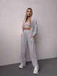 Жіночий велюровий костюм (кофта+штани+топ) Uaclothes 42-44 Сірий (like36637-170631349) - изображение 4