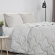 Ковдра велюрова ТЕП VELOUR 150×210 см полуторна зимова 400 г/м² світло-сіра мікрофібра - зображення 3