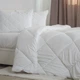 Ковдра двоспальна 180×210 см ТЕП WHITE TEDDY біла тепла, хутро Teddy, мікрофібра 350 г/м² - зображення 3