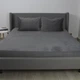 ПростирадлоТЕП "VELOUR" з гумкою сіре, 160x200 - зображення 1