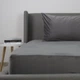 ПростирадлоТЕП "VELOUR" з гумкою сіре, 160x200 - зображення 3