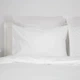 Комплект постельного белья ТЕП «СТРАЙП САТИН PREMIUM» Optical White, евро - изображение 4