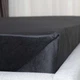 Простыня на резинке 180×200 ТЕП VELOUR черная, велюр 200 г/м² - изображение 4