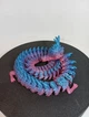 Декоративний Артикуляційний Дракон Articulated Christmas Dragon 3Д Друк Синій 50 См - зображення 4