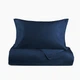 Простыня "Элегия" 240х260 см, вареный сатин 300 ТС BL-FS-21 DEEP BLUE - изображение 3