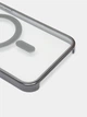 Чохол DULERO Metal Clear MagSafe протиударний для iPhone 14 Pro Max сріблястий - зображення 3
