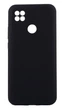 Чохол Silicone Cover для Xiaomi Redmi 9C бампер з мікрофіброю чорний - зображення 1