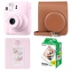 Подарунковий набір Fujifilm Instax Mini 12 Blossom Pink Brown (Коричнево-Рожевий) / Камера + Чохол + Альбом 64 фото + 20 знімків / Gift Set 2026 - изображение 1