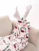 Штани піжамні плюшеві Hello Kitty білого кольору, теплі домашні штани Хеллоу Кітті S-M - зображення 8