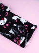 Штаны плюшевые пижамные черного цвета Hello Kitty , теплые домашние штаны Хэллоу Китти, XS-S - изображение 8