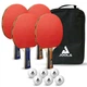 Набор для настольного тенниса Joola Family Advanced 4 Bats 6 Balls (54823) - изображение 1