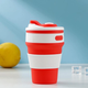 Складная чашка Collapsible 0.35 л силиконовая Красный (5332) - изображение 3
