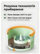 Комплект для прибирання 2-в-1 Розумна швабра, що обертається на 360°, та відро з системою віджимання і полоскання 2 насадки та 6 мопів з мікрофібри М'ятний (5875881784) - зображення 8