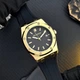 Годинник чоловічий Guardo 012752-5 золотистий корпус - изображение 3