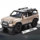 Колекційна модель машинки Toyota Land Cruiser Prado 1:32 Металева зі світловими та звуковими ефектами Золотисто-чорний - зображення 2